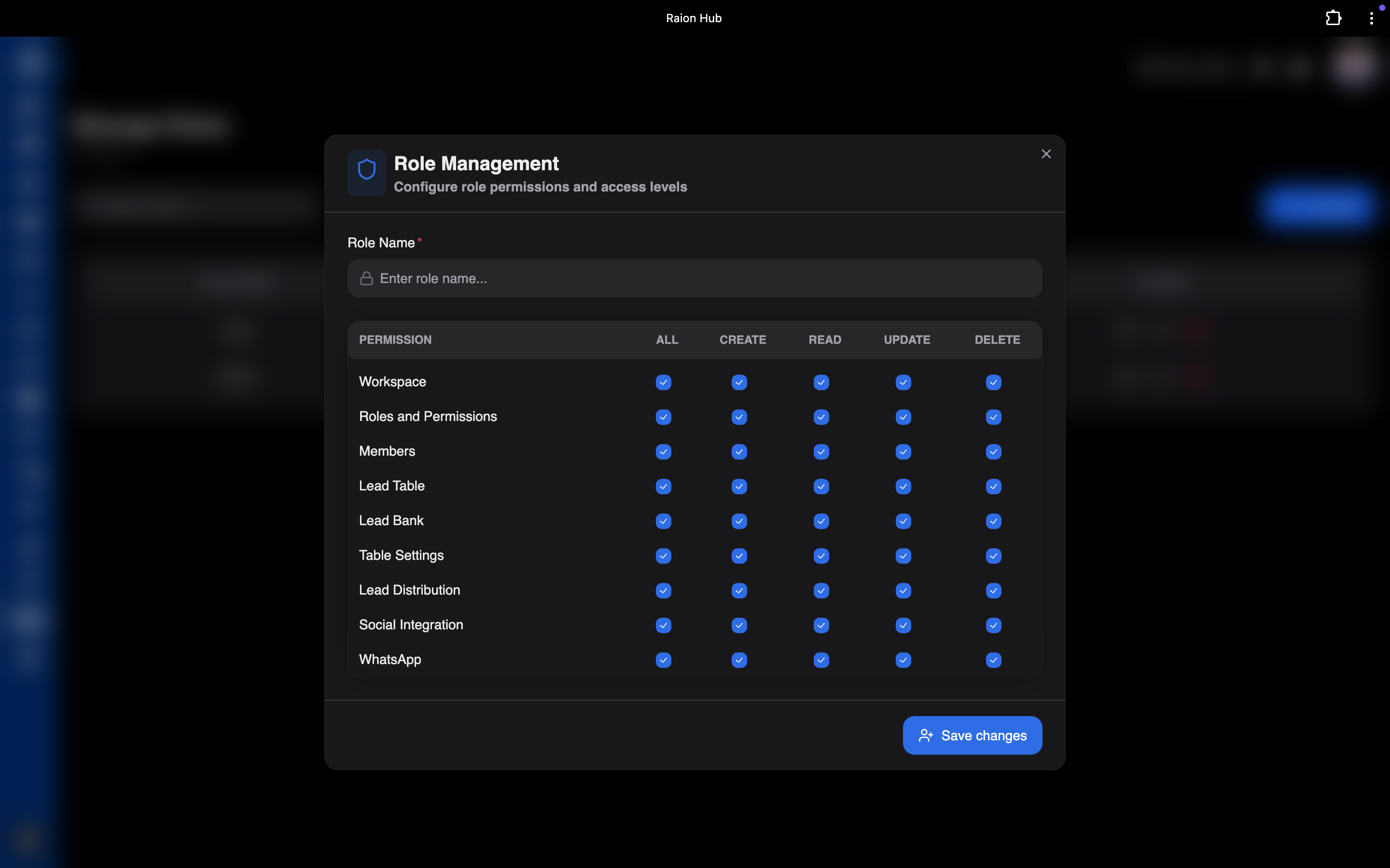 Roles & Permissions